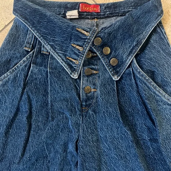 Vintage Bon Jour 80s90s High Waist
Fold Down - Picture 5 of 11